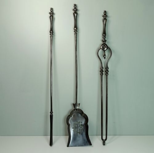 18th C Steel Fire Tools