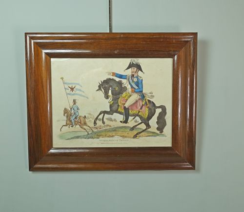 19th C Humorous Engraving King of Prussia