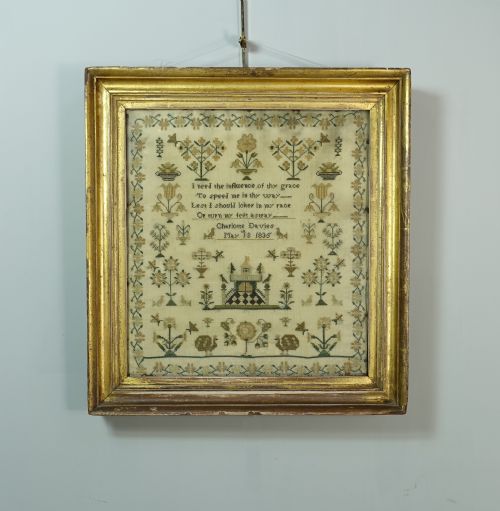 19th C Needlework Sampler