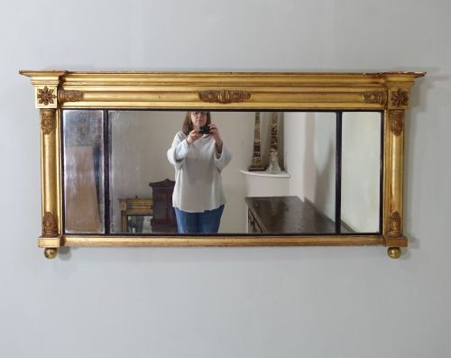 Regency Gilt Overmantle Mirror