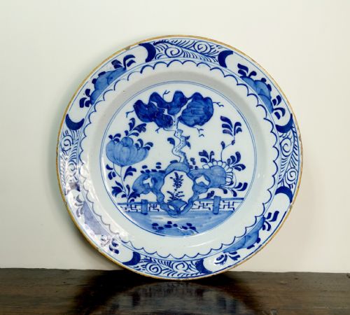 18th C Delft Charger
