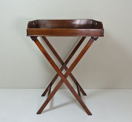 18th C Mahogany Butlers Tray & Stand