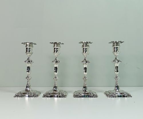 Set of Silver Candlesticks 1909