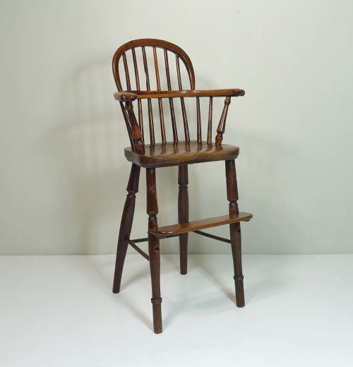 Early 19th C Childs High Chair