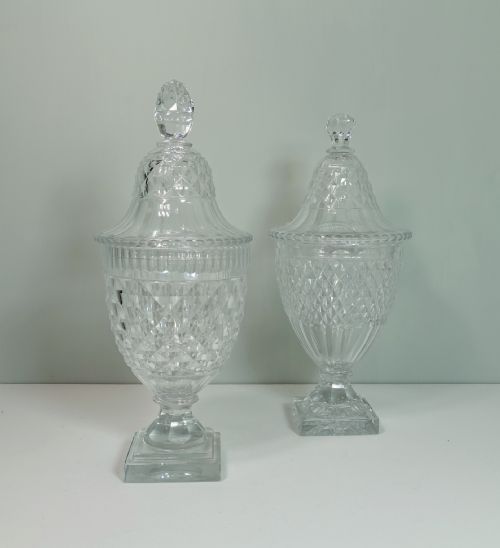 Regency Glass Vases & Covers