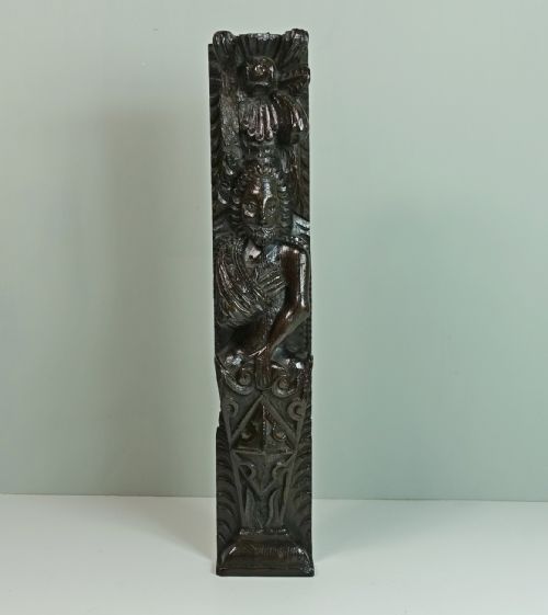 Early 17th C Carved Oak Herm