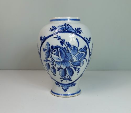 18th C Delft Vase