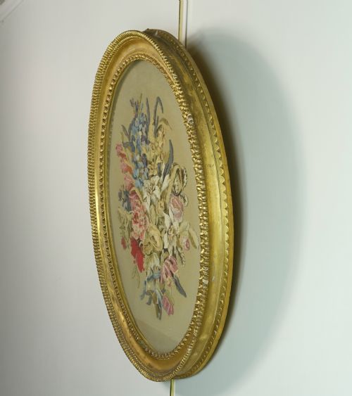 EARLY 19TH C FELT WOOL WORK PICTURE - ADDITIONAL PHOTO 4