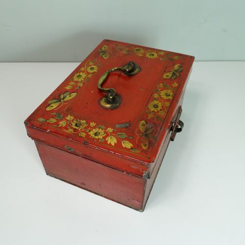 19th C Tole Spice Box
