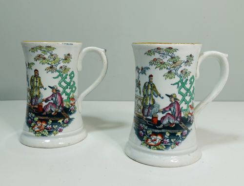 PAIR OF 19TH C TANKARDS - ADDITIONAL PHOTO 1
