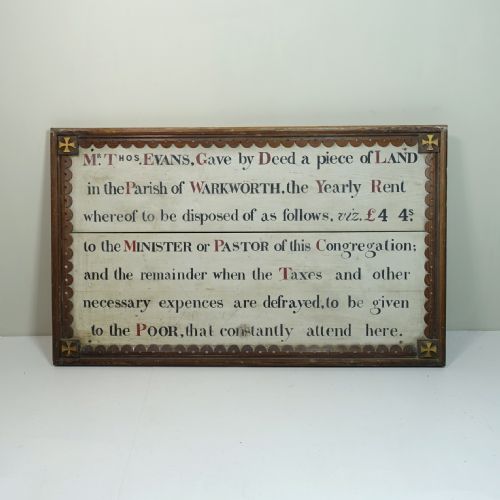 Large 19th C Wooden Sign