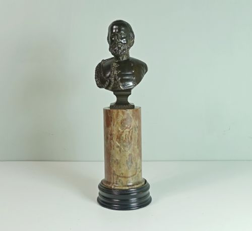 19th C Bronze Bust of Garibaldi