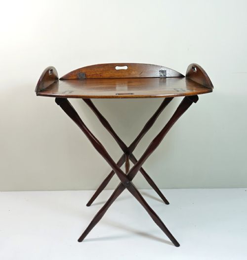George III Mahogany Butlers Tray & Stand