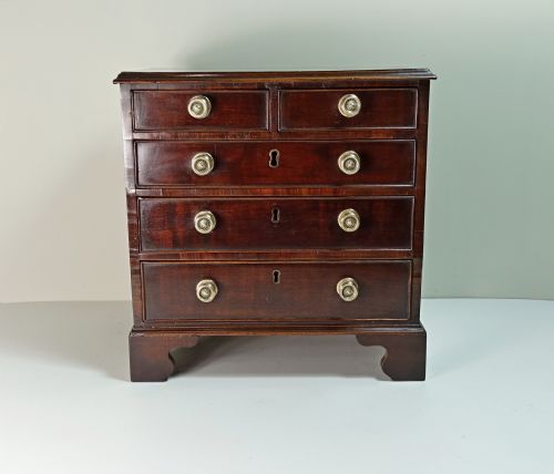 Miniature Mahogany Chest of Drawers C 1800