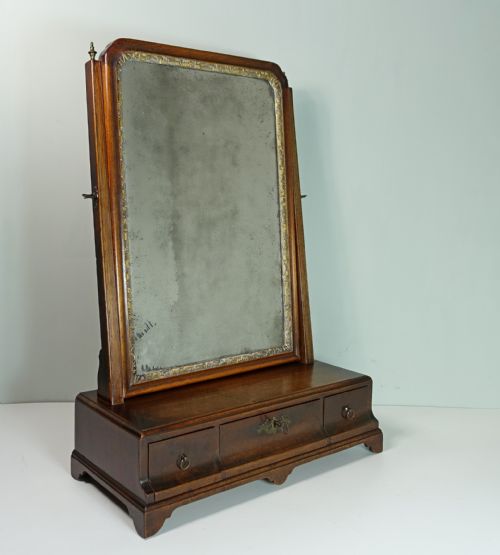 George III Mahogany Dressing  Mirror