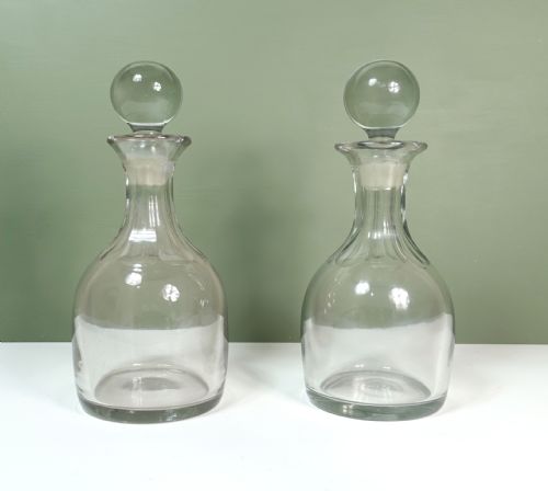 Pair of 19th C Decanters