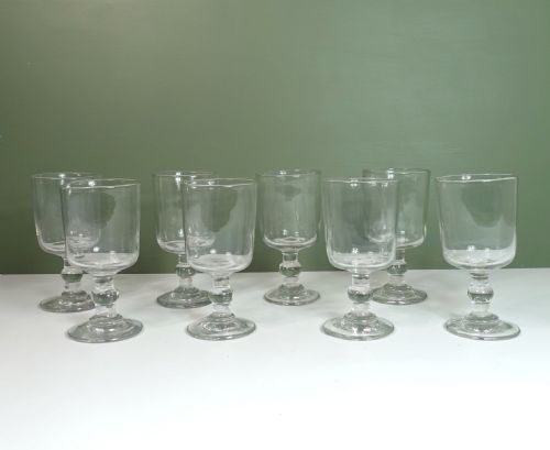 Set of 8 19th C Glasses