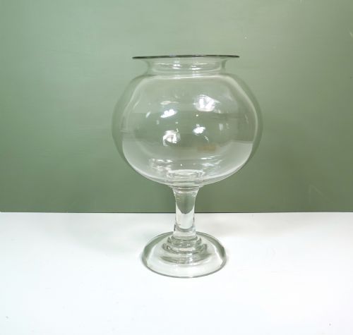 Early 19th C Glass Leech Jar