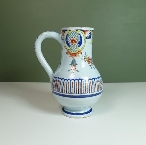 Early 19th C Polychrome Jug