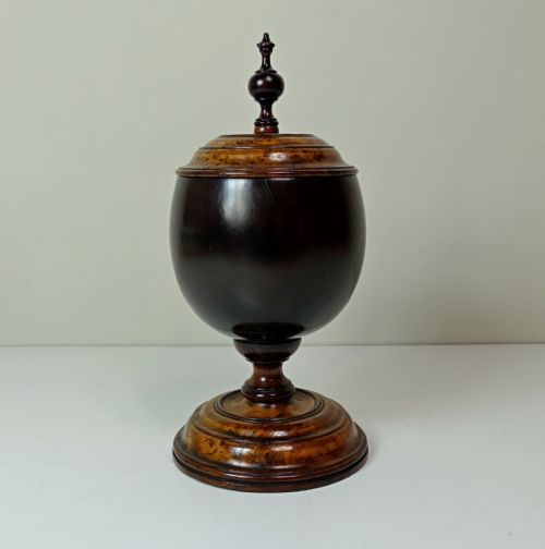 18th C Coconut Cup & Cover