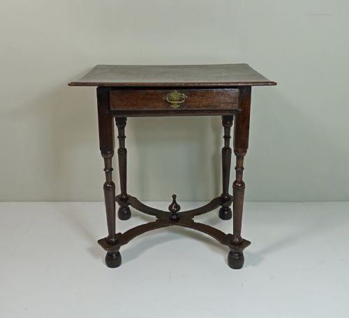 Early 18th C Oak Side Table