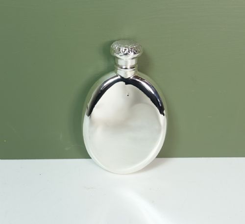 Solid Silver Hip Flask, Birmingham 1925