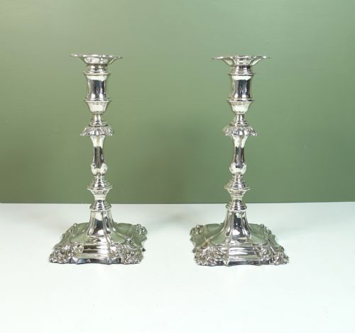 Pair of Silver Candlesticks, Birmingham 1905