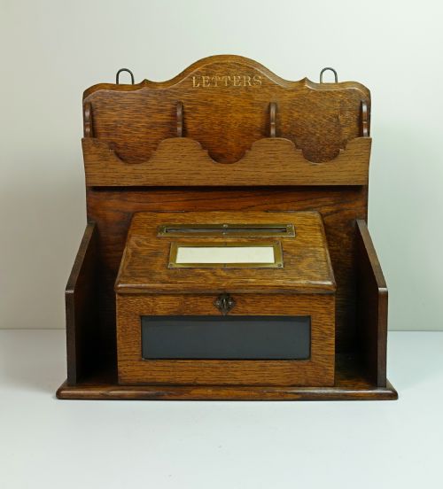 19TH C COUNTRY HOUSE LETTER BOX - ADDITIONAL PHOTO 1