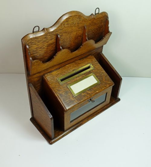 19TH C COUNTRY HOUSE LETTER BOX - ADDITIONAL PHOTO 3