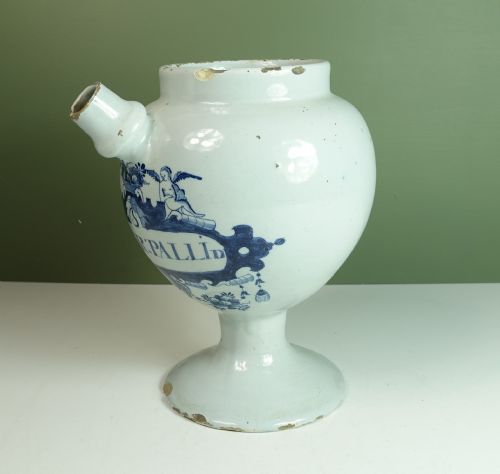 fig 1. 18TH C DELFT APOTHECARY JAR