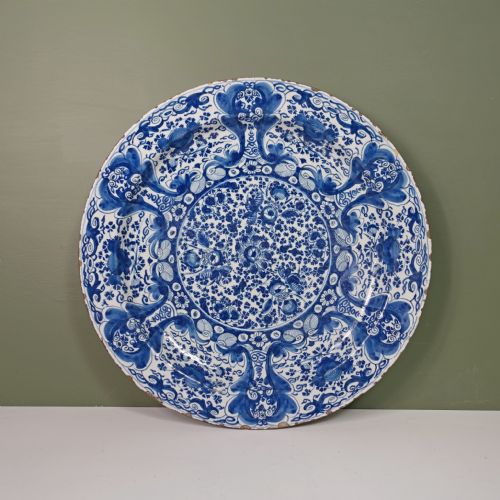 18th C Delft 'Thousand Flower' Charger