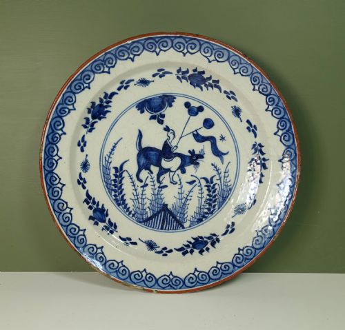 18th C Delft Charger