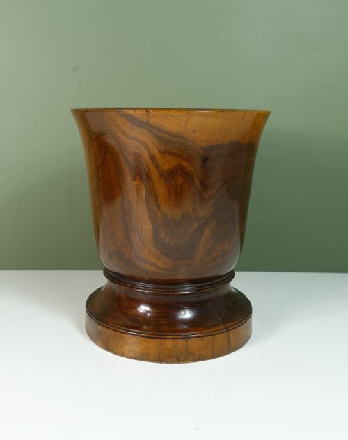 Large 18th C Lignum Vitae Mortar