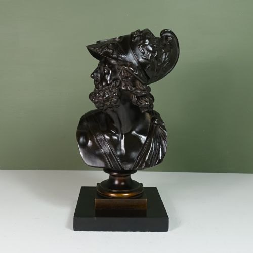19th C Bronze Bust of Menelaus