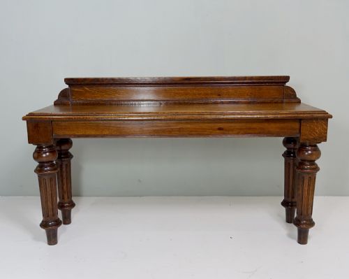 19th C Oak Hall Bench
