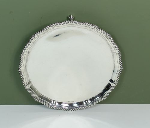 Solid Silver Salver by Mappin & Webb