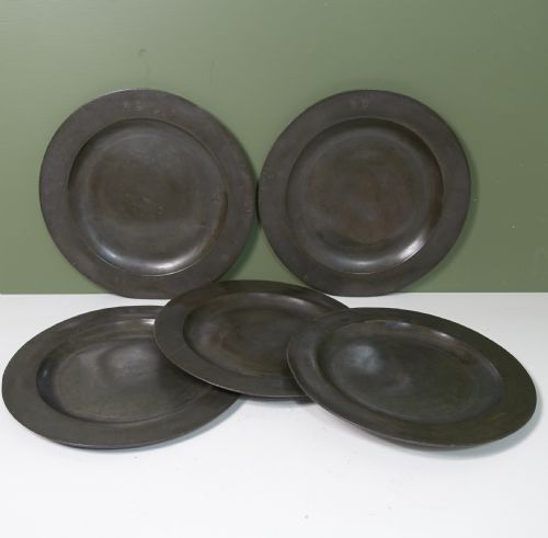 18th C Pewter Plates