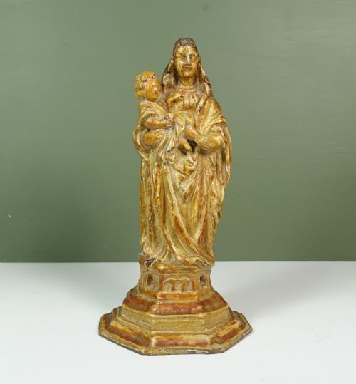 18th C Carved Gilt Figure
