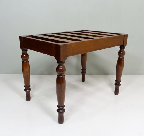 19th C Mahogany Luggage Stand