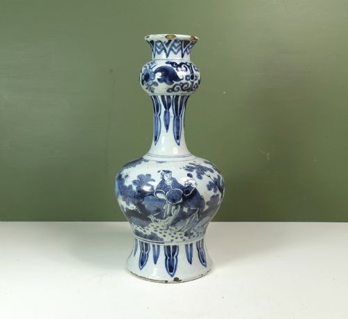 18th C Delft Vase