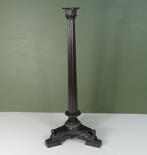 19th C Bronze Lamp Base