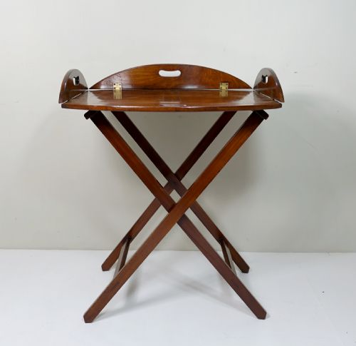 George III Mahogany Butlers Tray & Stand