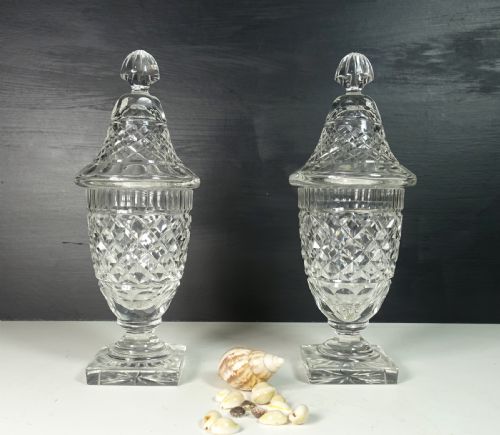 Regency Glass Vases & Covers
