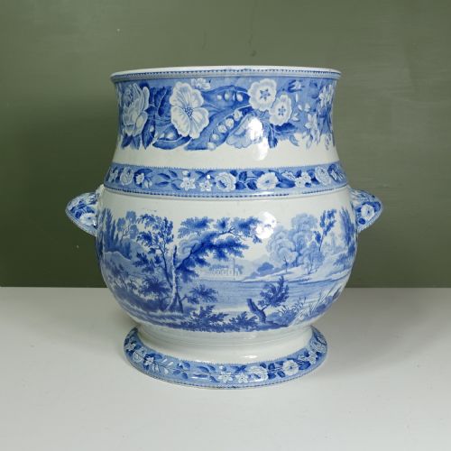 Large 19th C Blue & White Jardinere