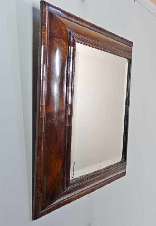 Early 18th C Walnut Mirror