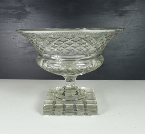 Large Early 19th C Glass Centre Bowl