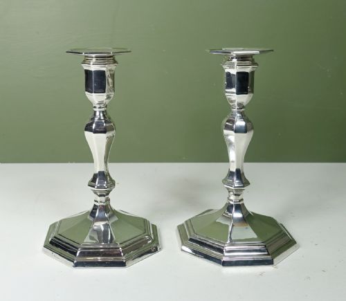Pair of Silver Candlesticks