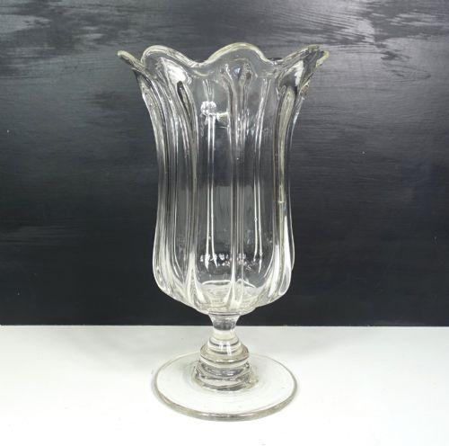 Large 19th C Glass Celery Vase