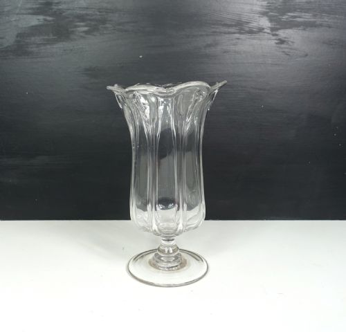 19th C Glass Celery Vase