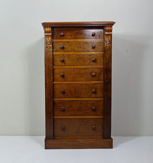Mid 19th C Mahogany Wellington Chest